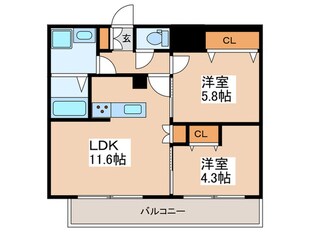 フレンシア下井草の物件間取画像